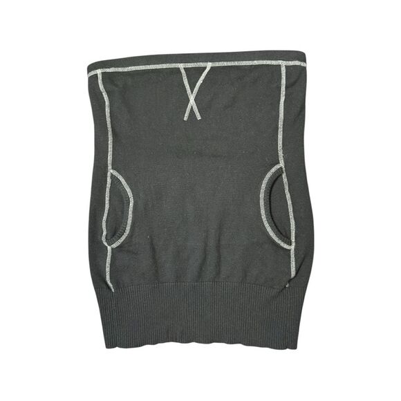 Y2K Xhilaration Black Subversive Strapless Sweater Tube Top Size Medium - Picture 3 of 7